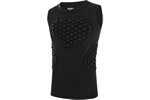 Runhit Youth Baseball Chest Protector Padded Compression Shirt Heart Rib Sternum Guard for Softball Football Lacrosse