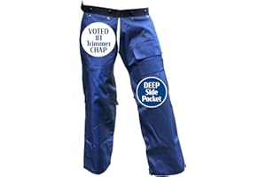 Cold Creek Loggers Protective Trimmer Safety Chaps, Navy Blue, Size 40"