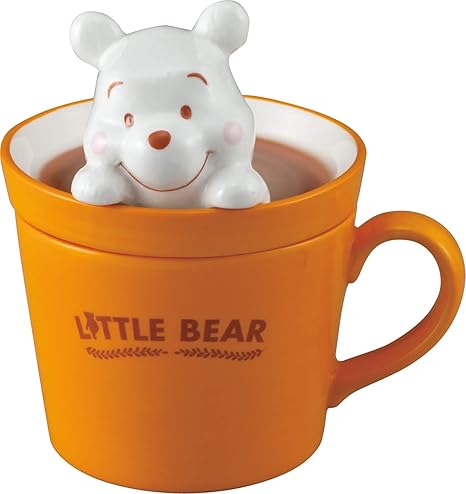Amazon Co Jp ディズニー くまのプーさん プーさん ラテアート マグカップ 240ml オレンジ ホワイト San2949 ホーム キッチン