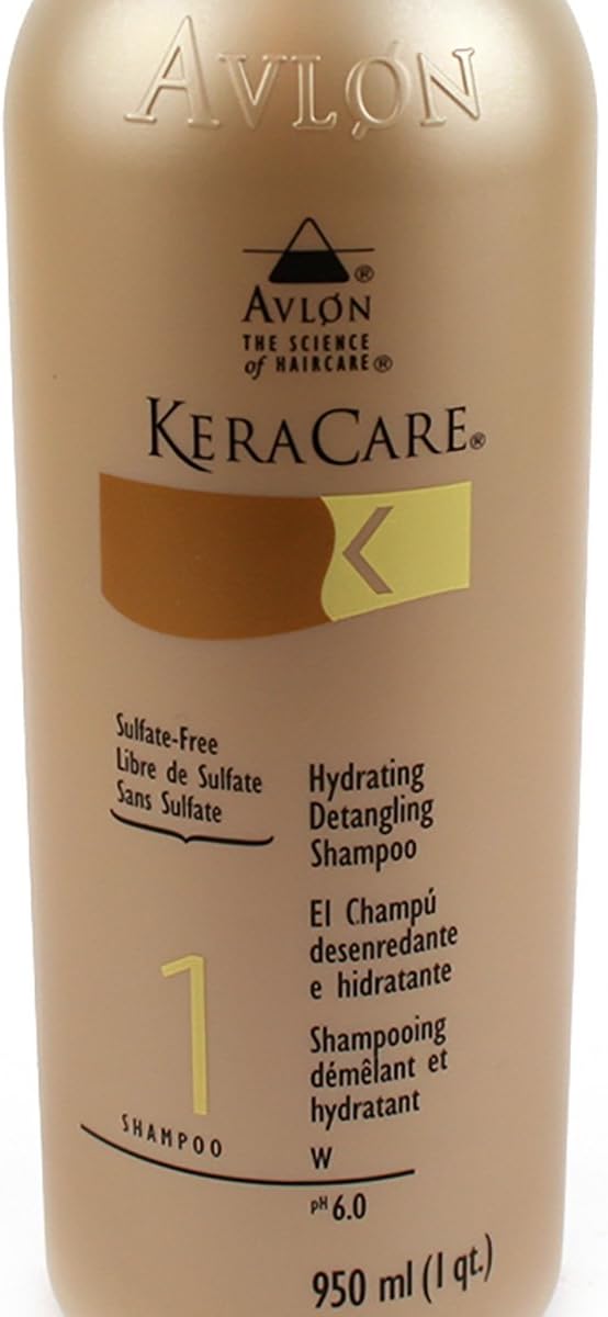 KeraCare Hydrating Detangling Shampoo- Dry, Damaged & Curly Hair 32oz, Off White, 950 ml (Pack of 1) - Image 3