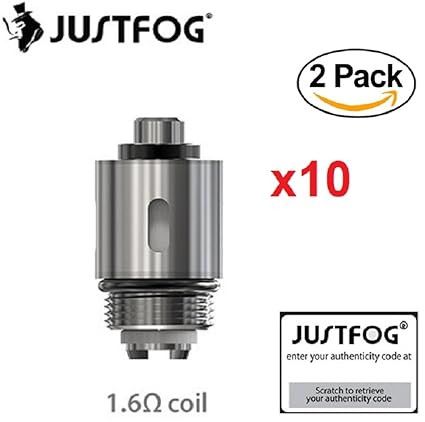 JUSTFOG Verdampfer justfog, verdampferköpfe justfog q16 Justfog Q16 Q14 S14 G14 C14 Ersatzverdampferkopf, 2 PACK, 1.6 Ohm JUS