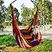 Eubell Hanging Rope Hammock Chair Swing Seat, Hammock Net Chair Porch Chair for Yard, Bedroom, Patio, Porch, Indoor, Outdoor