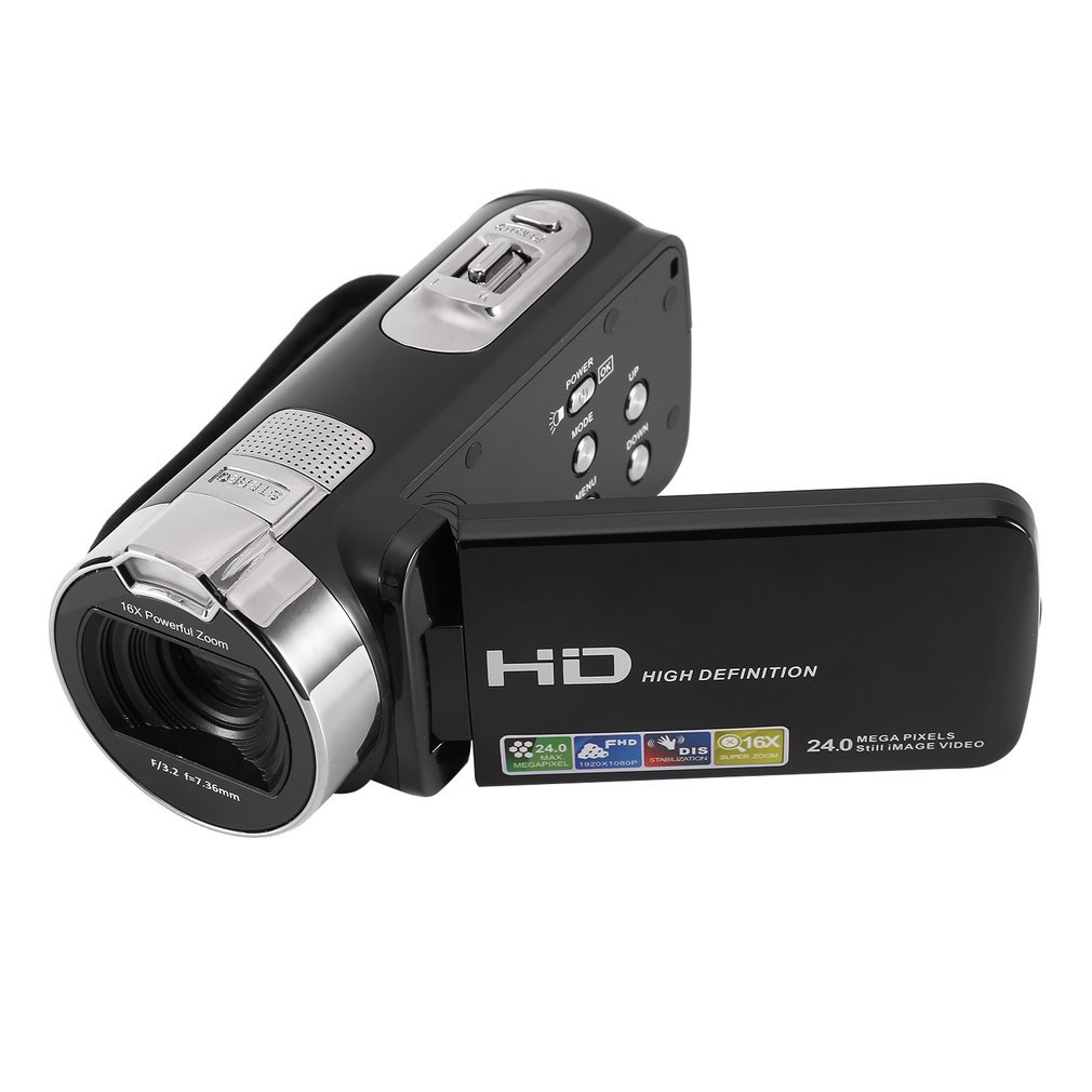 Videocamera Digitale Full HD 1080P - Display 2.7'' Rotazione 270° Per Video E Foto - Foto 10