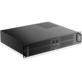 2U Server Chassis Rackmount Case,SSD,HDD Bays,Micro-ATX Compatible,2XUSB3.0 | Compatible with 2x 3.5" HDD + 1x 2.5" SSD, standard ATX power supply, and PSU airflow, for server racks, data centers