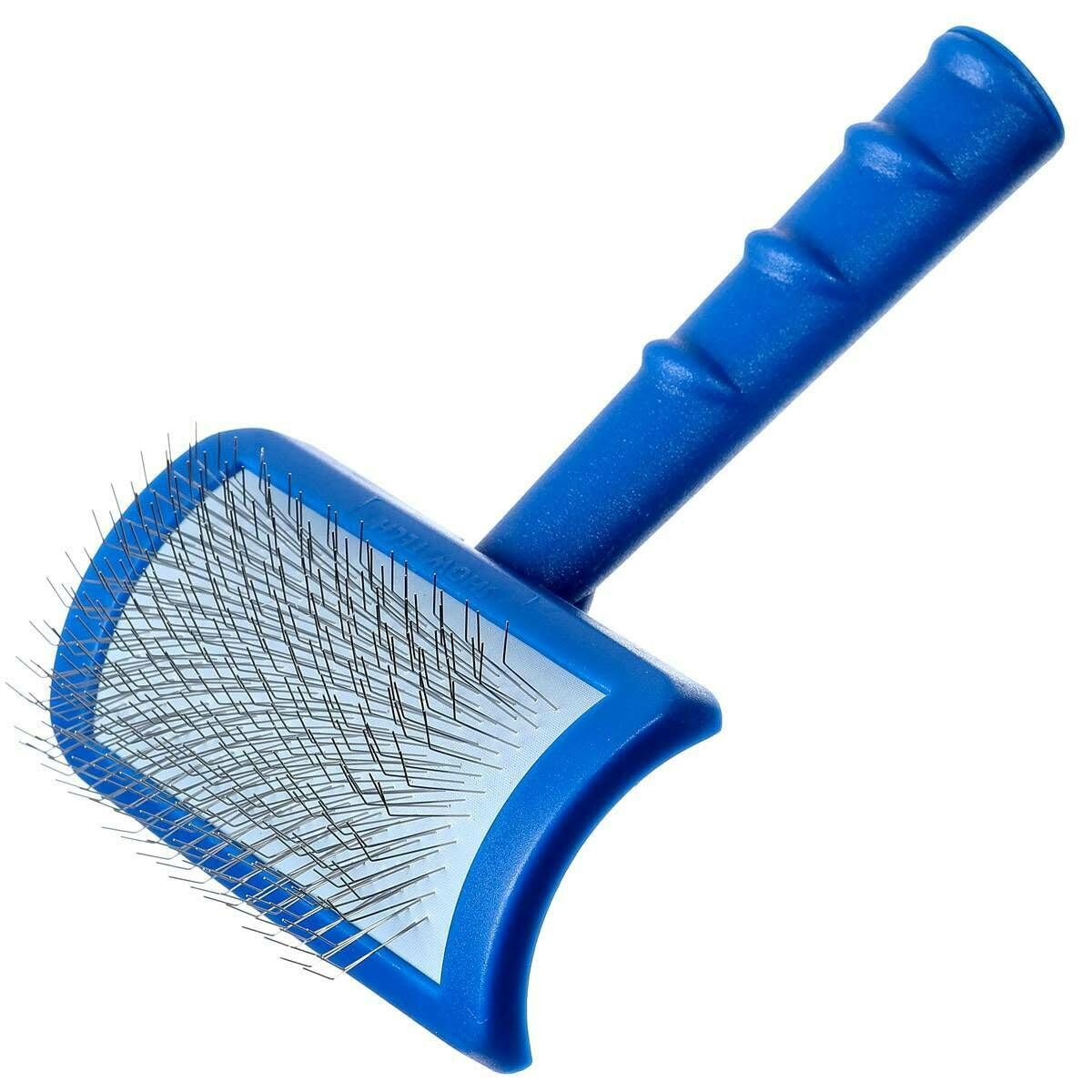Show Tech Tuff On Tangles Long Pin Slicker Brush - Professional Dog Slicker Brush for Dogs | Suitable for Long-Haired Pets | Ergonomic Design | Enhance Your Pet's Coat Health & Appearance - Soft