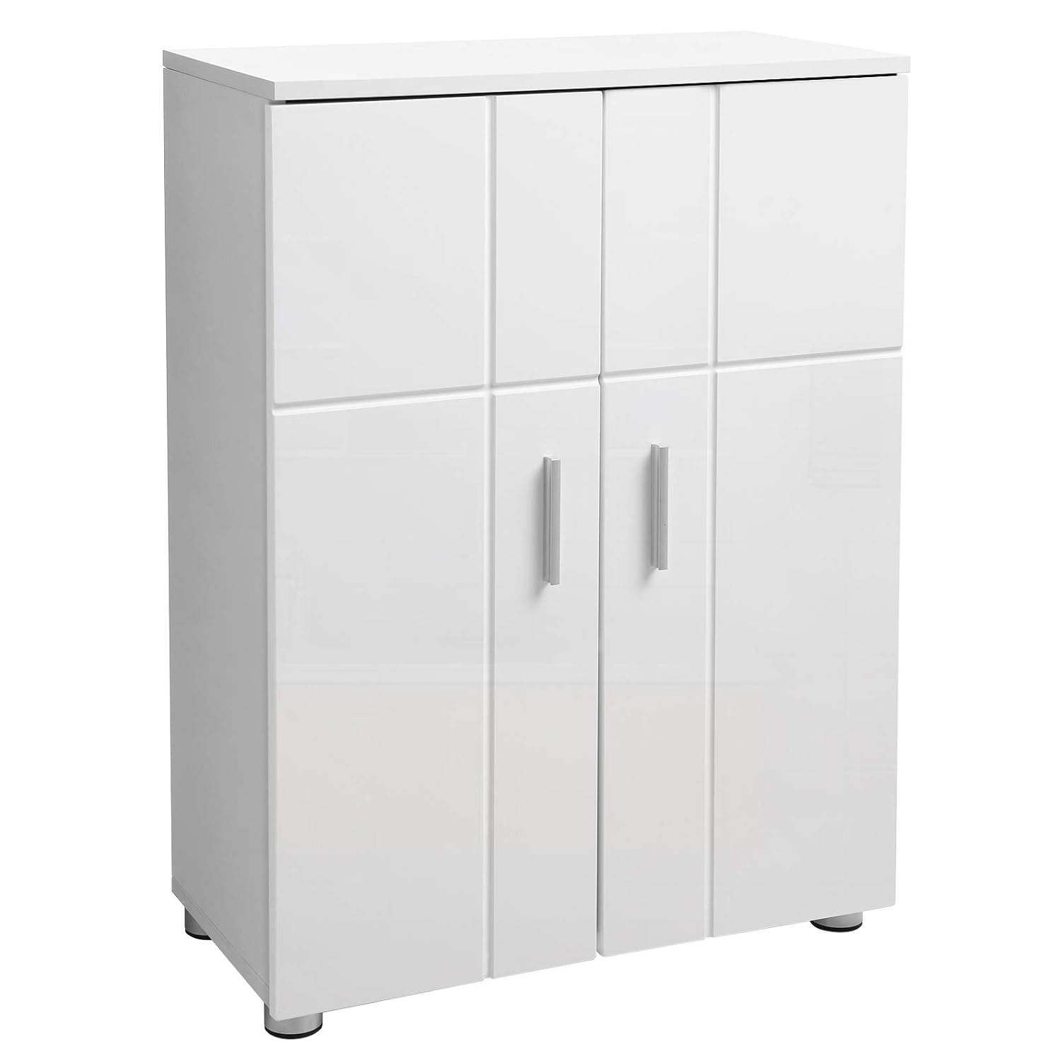 VASAGLE Armario De Suelo De Ba ntilde o Almacenamiento De Puerta Doble