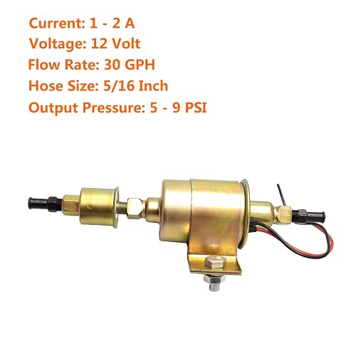 Universal Electric Fuel Pump Carburetor Inline Low Pressure 5-9PSI Car Truck Gas Universal Electric Fuel Pump Carburetor Inline Low Pressure 5-9PSI Car Truck Gas