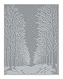 Hero Arts HP101 Snowy Night Letterpress and Foil