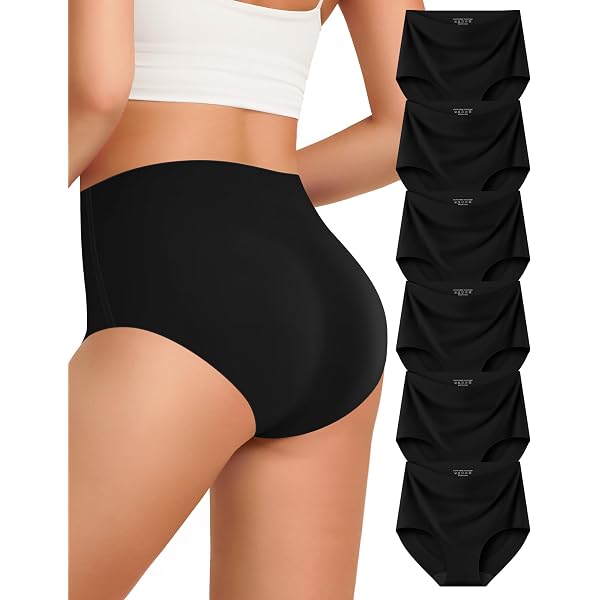 thumbnail image 2 of Dawnrole Women's Seamless Thong 6-Pack - No Show Mid-Waist Comfort Underwear 2 of 11