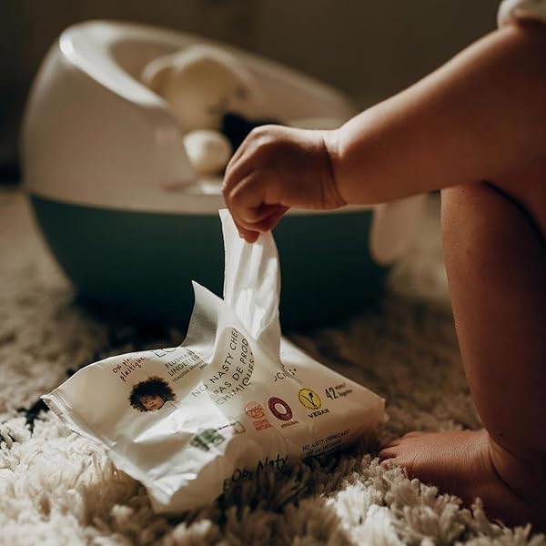 ECO BY NATY SENSITIVE WIPES WITH ALOE VERA, PACK OF 56