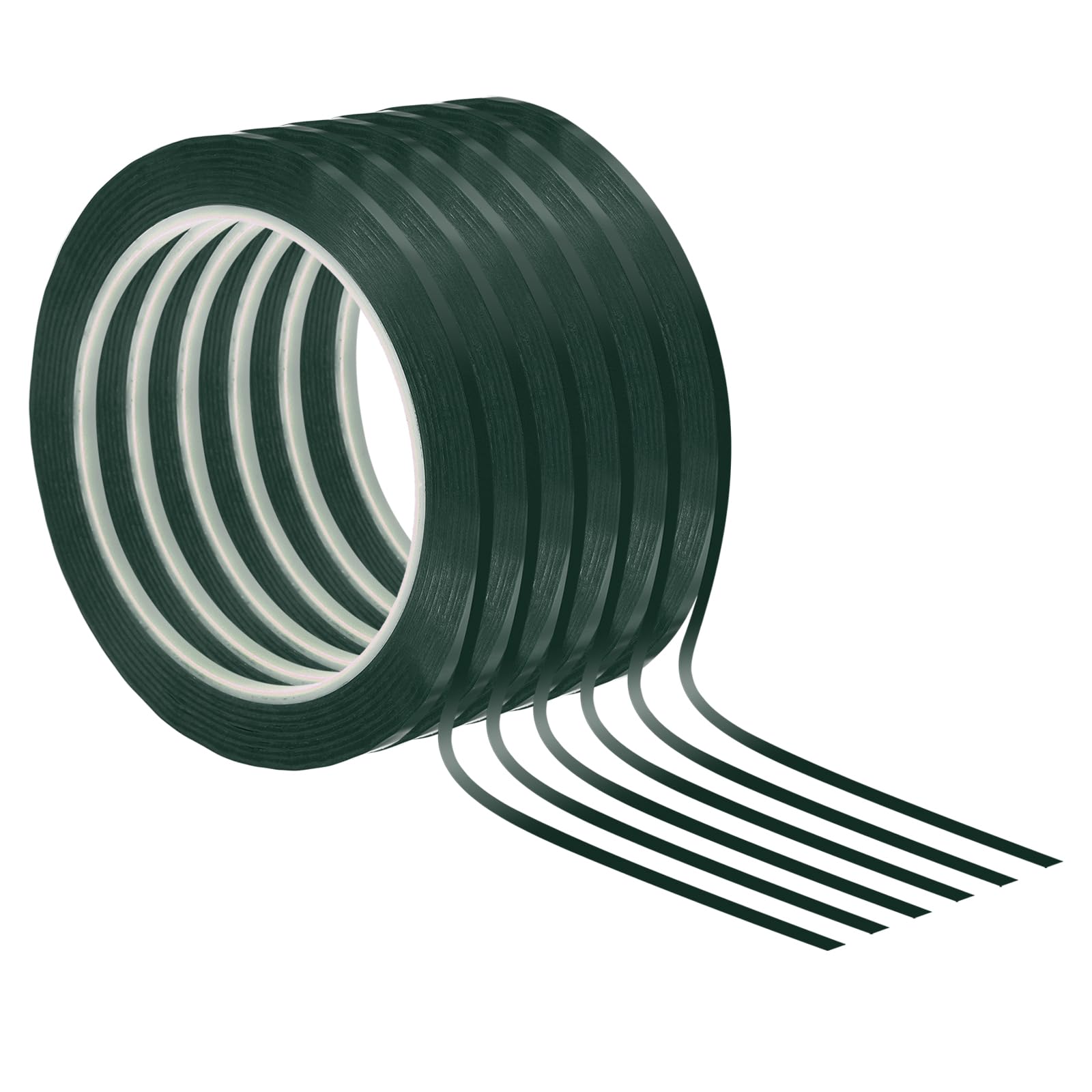 PATIKIL 1/8" Whiteboard Tape, 6 Pack Thin Dry Erase Tape for Graphic Chart Marking DIY Art, Green