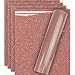 Tvinyl Warehouse Rose Gold Glitter HTV Heat Transfer Vinyl for T-Shirt 12