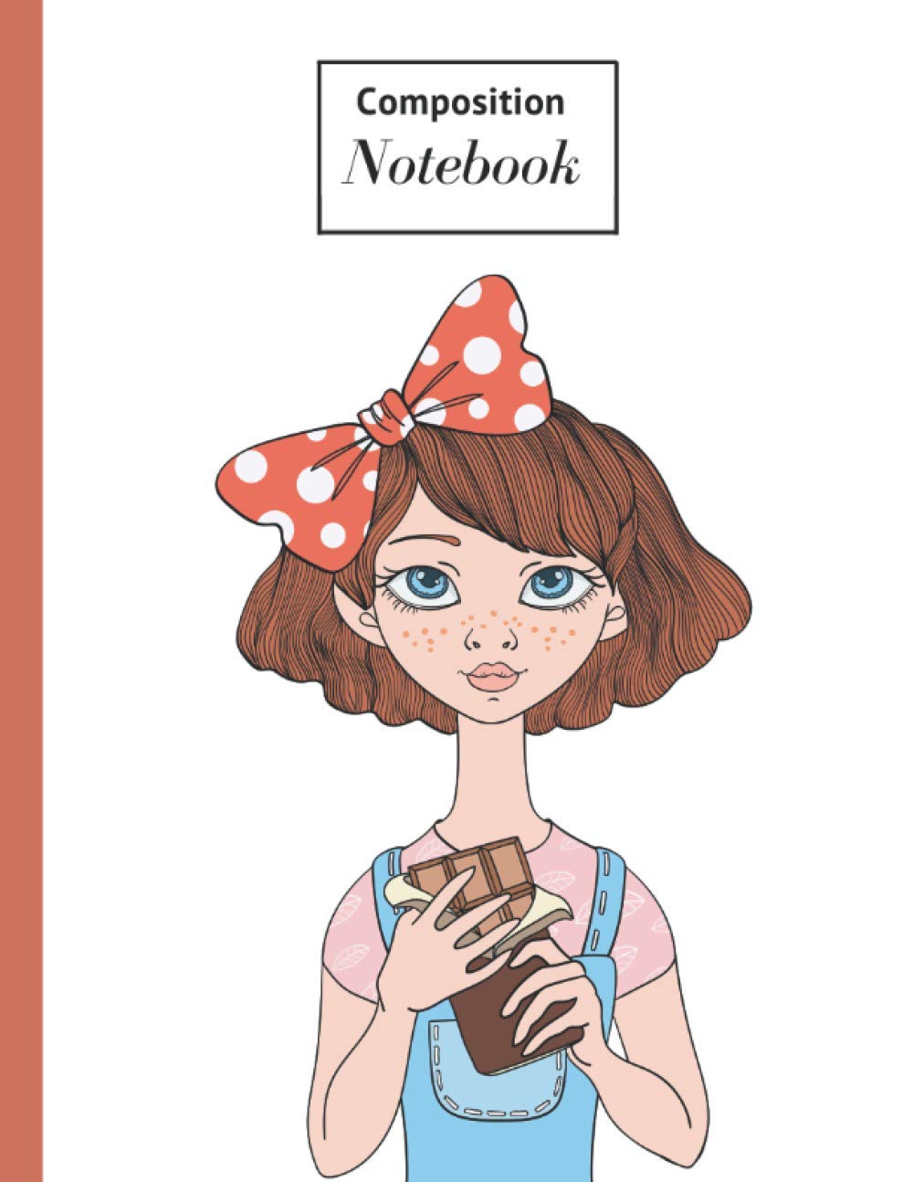 Composition Notebook: Chocolate composition notebook, diary, journal or notes taking. College ruled, 100 pages for writting, perfect gift for those who love the sky, planets, stars and spaceships!