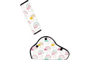 Ruhuayoupin Seat Belt Cover Pad For Kids Comfortable Kid's Seatbelt Covers Soft Seat Strap Pads For Travel Seatbelt Cushion S