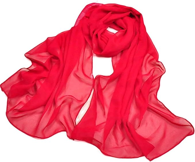 Zud Chiffon Schal - Weicher Wickelschal Für Hochzeiten & Partys - Einheitsgröße