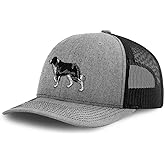 Richardson Mesh Cap Hat Embroidered Border Collie Embroidery Trucker Hats for Men & Women