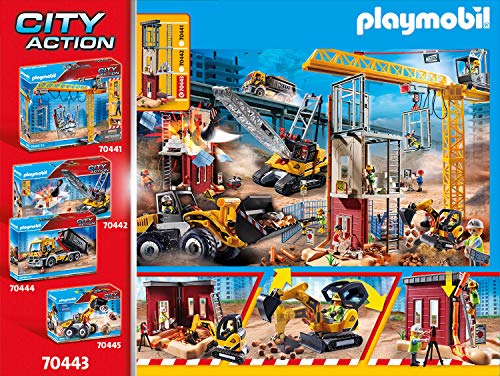 PLAYMOBIL City Action 70443 Construction: Small Excavator with Movable Bucket, with rotating attachment and fixable excavator arm, Toy for Children Ages 5+ – Bild 4