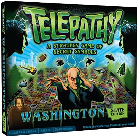 Mighty Fun! Telepathy Washington State Edition from, Award-Winning Strategy and Memory Board Game