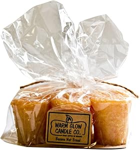 Warm Glow Candle Company Banana Nut Bread 6 Pack Votive Candles