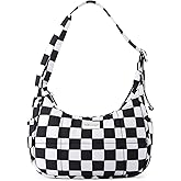 TOPDesign Quilted Puffer Shoulder Bag for Women, Trendy Lightweight Hobo Crescent Bag with Adjustable Strap