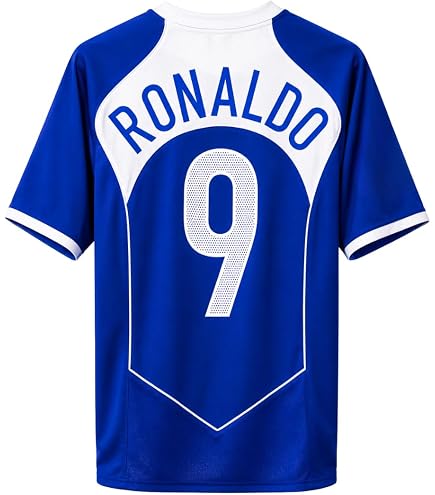 Amazon.com : Brazil Ronaldo #9 Retro Men's Soccer Jersey Fan