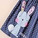 Novatx Rabbit Sleeveless Summer Style Dress for Baby Girls H6295 Blue (2/3y)