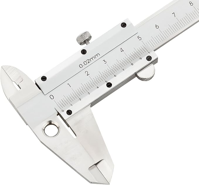 Preciso Calibre Vernier (150 mm – Precisión: 0,02 mm – – Calibre de