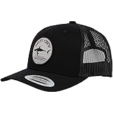 Salty Crew Shark Logo Retro Trucker Hat - Unisex Adjustable Baseball Hat for Adults - Premium Cotton