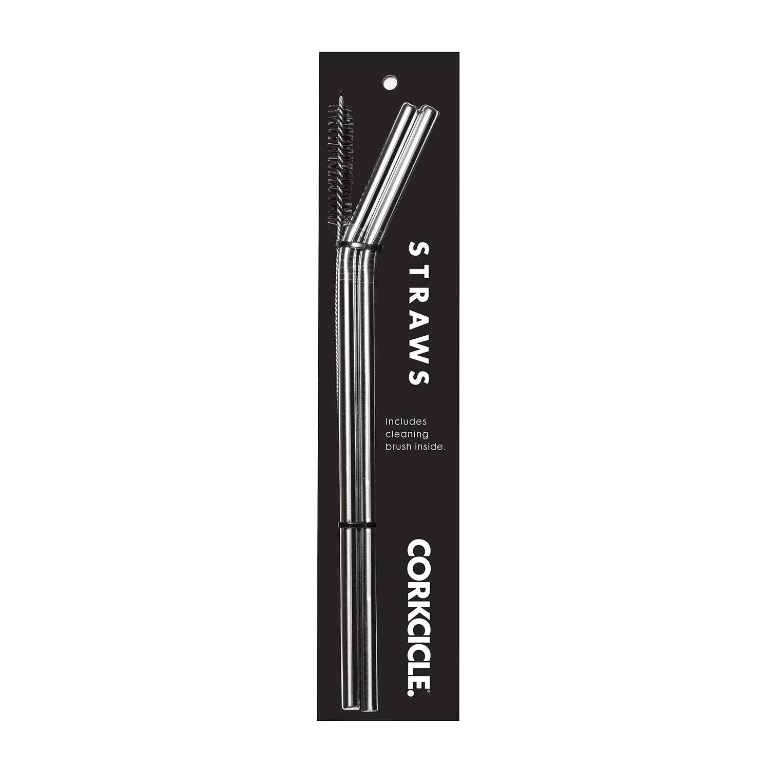 Corkcicle Straws Silver 0,5 x 0,5 x 25,4 cm