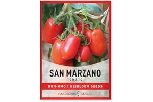 Gardeners Basics, San Marzano Tomato Seeds for Planting Heirloom Non-GMO Seeds for Home Garden Vegetables Makes a Great Gift for Gardening