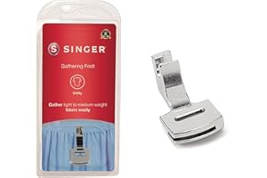 SINGER Gathering Presser Foot | Ideal for Gathers, Layering, and Lightweight Fabric Projects | Compatible with Low-Shank Sewi