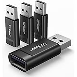 JSAUX Lot de 4 bloqueurs de données USB USB-A uniquement pour charge rapide, protection contre le piratage des jus, chargemen