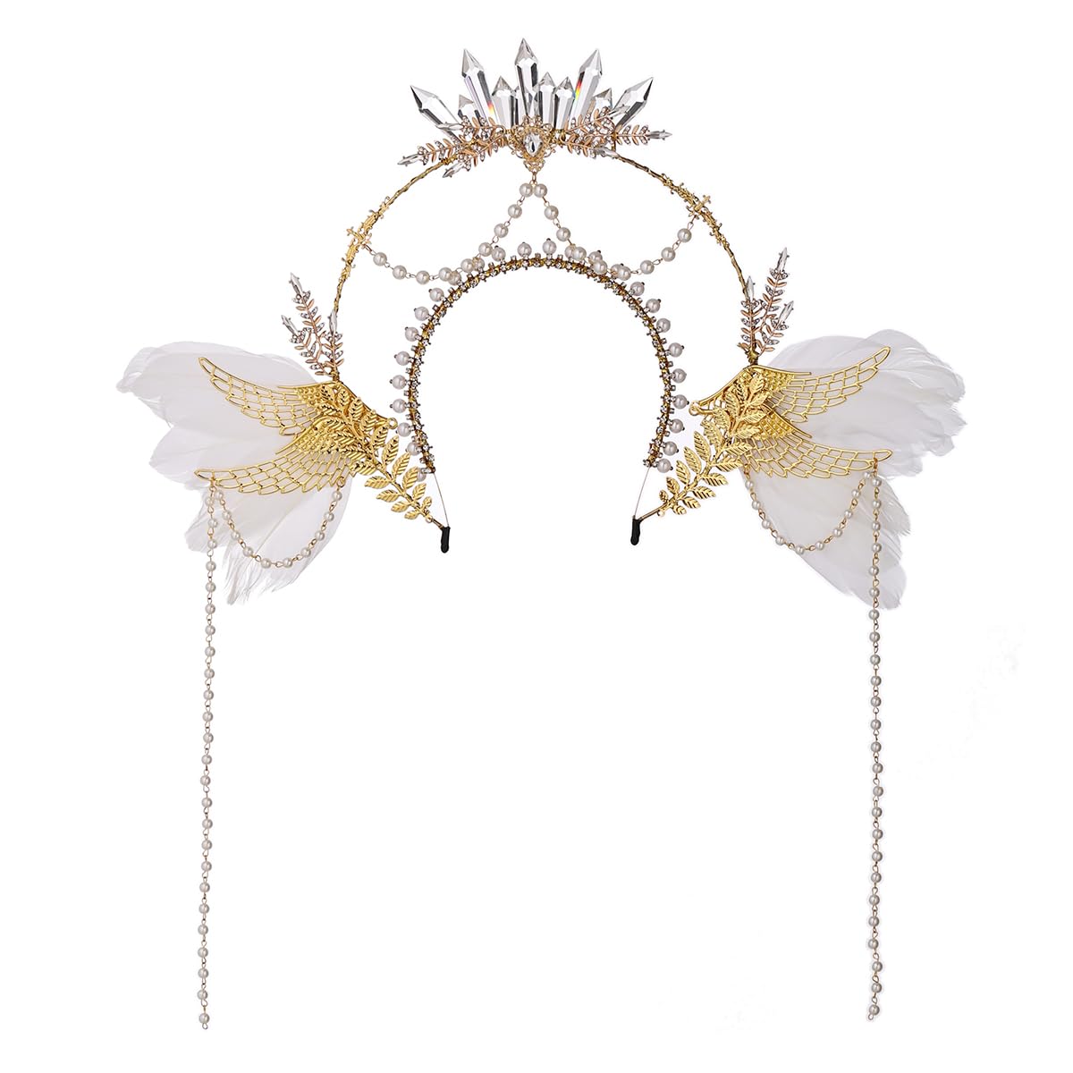 Photo 1 of COSDREAMER Halo Crown Mary Goddess Headband Women's Halloween Costume Goddess Headwear (S)