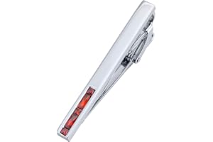 Jonwo Men's Crystal Tie Clip Silver Tone Tie Bar for Gentleman Regular Necktie Tie Clip for Business Anniversary