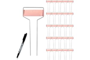 Wehhbtye 25 PCS 6 Inch Metal Plant Label Stakes-Copper Metal Plant Tags,High Copper Plate Metal Plant Labels,Copper Plant Tags with 1 Maker Pen for Flowers, Vegetables, Seedlings, Seed,etc