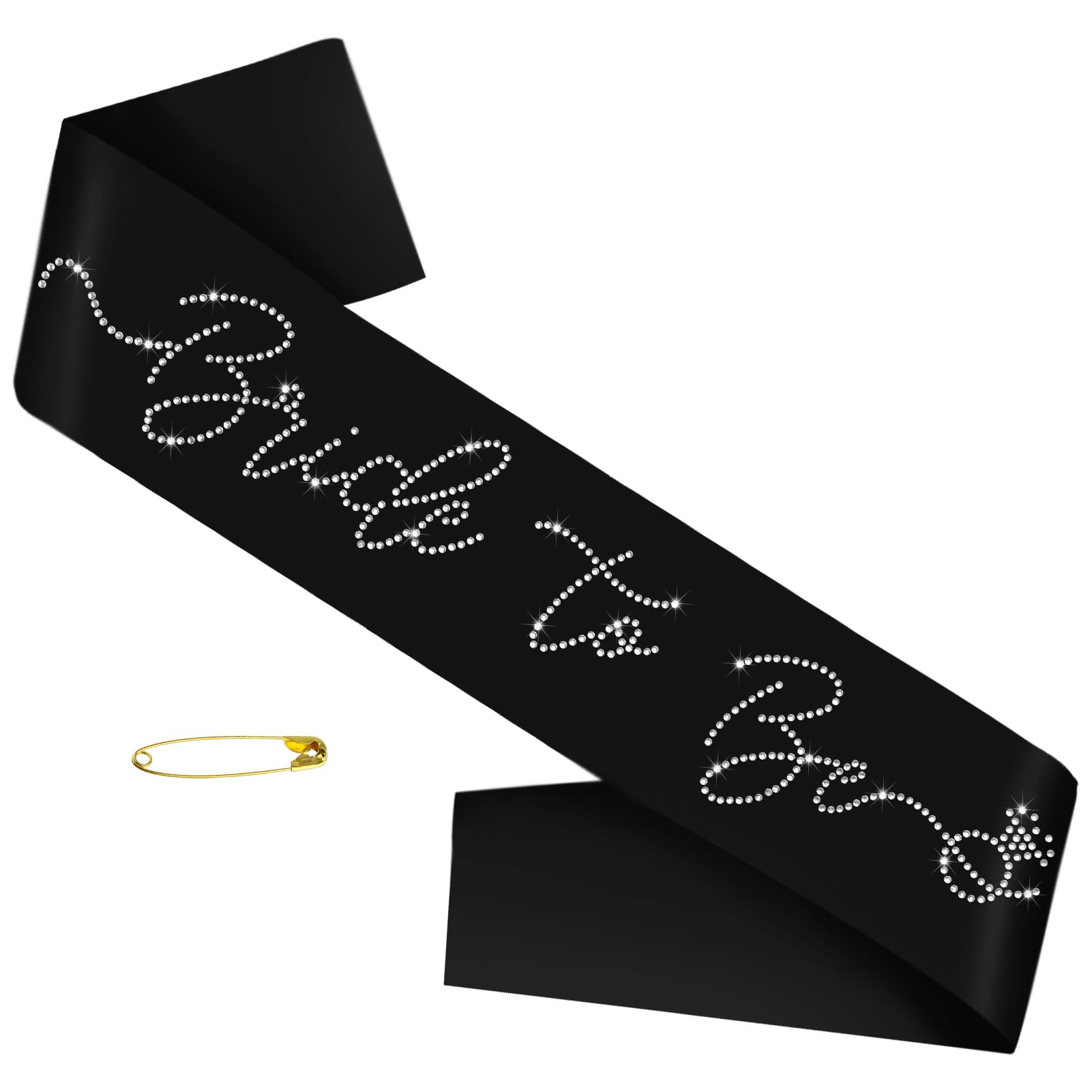 Photo 1 of SKJIAYEE Elegance Bride to Be Sash, Black Satin Bride Sash with Glitter Rhinestones Bachelorette Party Sashes Decorations for Bridal Shower Engagement Wedding Party Supplies Ideas Gifts Jokes Favors