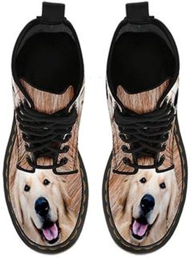 Golden Retriever Double Side Print Boots for Women Boots