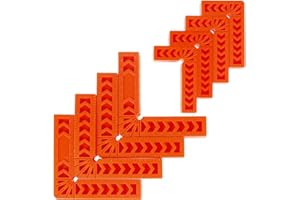 8Pcs 90 Degree Positioning Squares 4 Inch/3 Inch Right Angle Clamps Reusable L-Type Fixing Clamp Corner Clamping Woodworking 