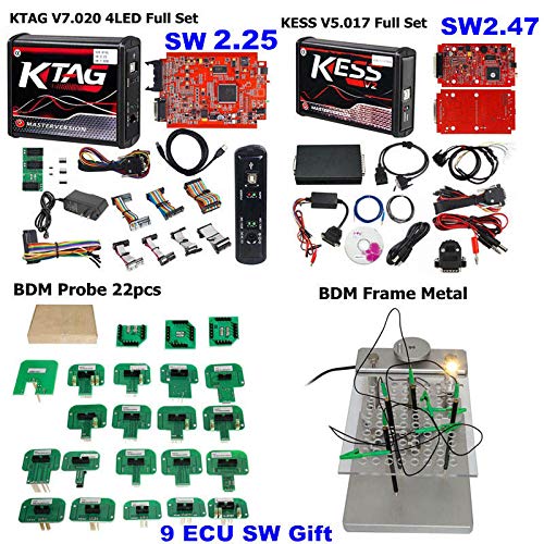 DHL FREE KESS V2.47 V5.017 V2 5.017 KTAG SW2.25 HW 7.020 OBD2 Manager Tuning Kits No Tokens Limited 