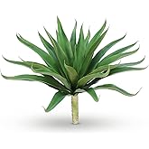 Velener Fake Agave Artificial Plant: Unpotted Fake Agave Plant for Room Decor, UV Resistant Faux Agave Plant for Outdoor/Indoor Decor, 22 inches, Set of 1