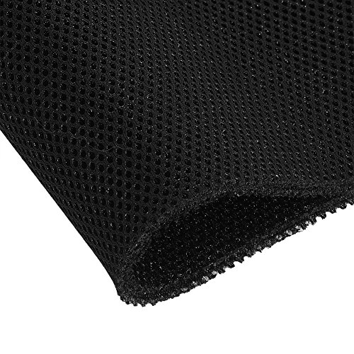 Tihebeyan Speaker Cloth Stereo Grill Mesh Fabric, Speaker Grill Cloth Stereo Mesh Fabric Dustproof Speaker Mesh Cloth Protective Grille Cover for Stereo Audio Speaker Repair 140cm x 50cm(Black)