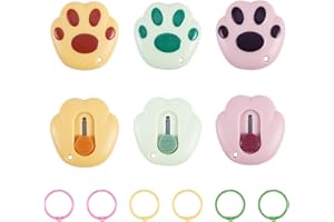 BNYTXV Mini Box Cutter, 6Pcs Cute Box Cutter Retractable Utility Knife Box Cutter Letter Opener Mini Cute Pocket Box Cutters with Key Ring, Utility Knives Office School Stationery