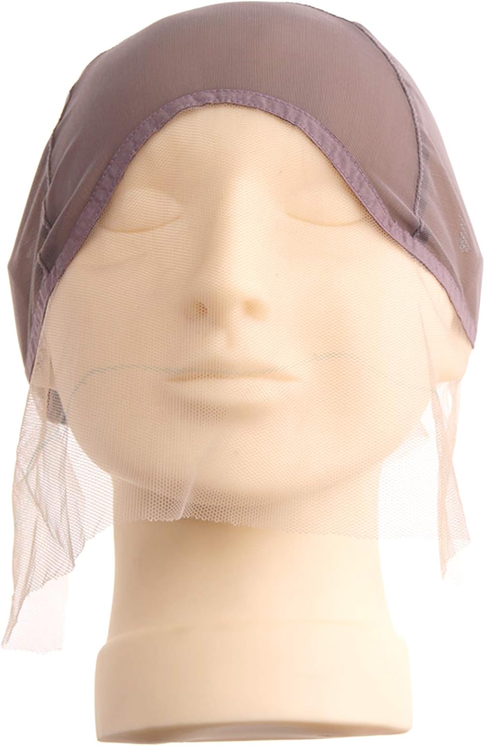 YINETTECH Lace Front Net Cap for Wearing Wigs Soft Stocking Fabric Control Hair Under Wig, Medium Brown - Image 5
