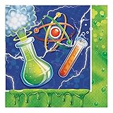 Creative Converting 317530 48 Count Paper Lunch Napkins, Mad Scientist (Value Pack)