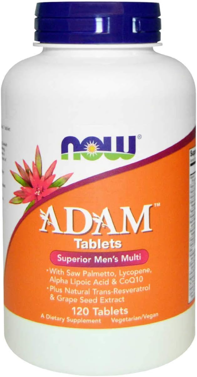 ADAM Men's Multivitamin with Saw Palmetto by NOW Foods Lycopene, Alpha Lipoic Acid and CoQ10, Plus N&hellip;