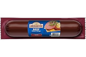 Johnsonville Beef Summer Sausage 1/20oz, Good Source of Protein, Great for Charcuterie & Cheese