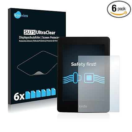 Savvies 6 Pezzi Pellicola Protettiva Compatibile Con Amazon Kindle Paperwhite 2013 Protezione Schermo Trasparente