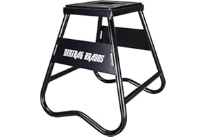 Dirtbag Brands 17" Steel Stable Moto Stand with 1000lb Capacity for Motocross Repair & Dirt Bike Oil Maintenance (Black)