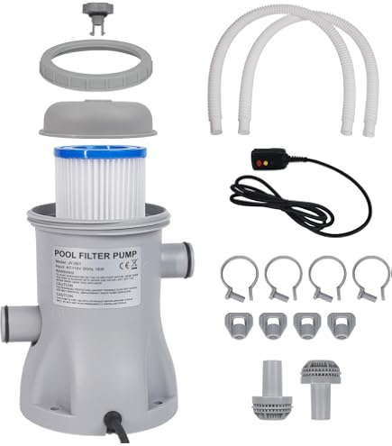 1000 GPH Filter 1000 GPH Cartridge Filter Pump For Above Ground Pools ...