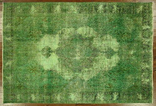 New Hand Knotted Overdyed 7'x10' Floral Oriental Wool Area Rug H8740
